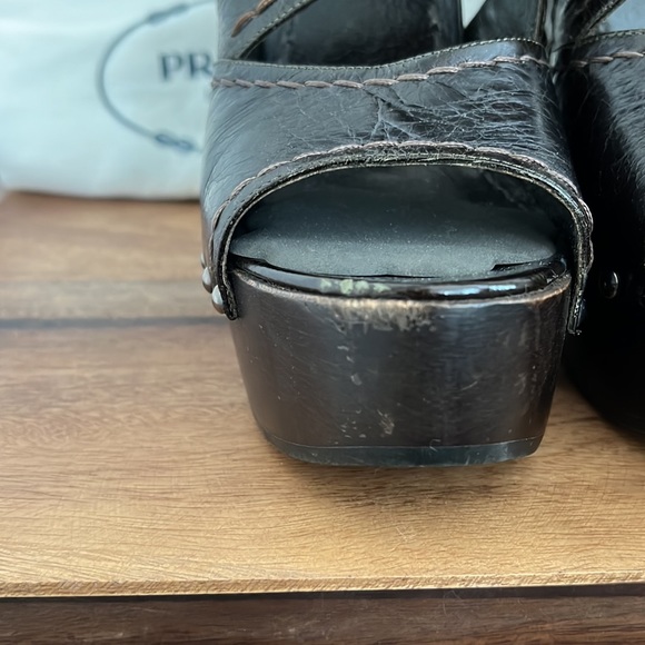 Prada platform calzature vit. Shine militare sandal - Picture 6 of 17